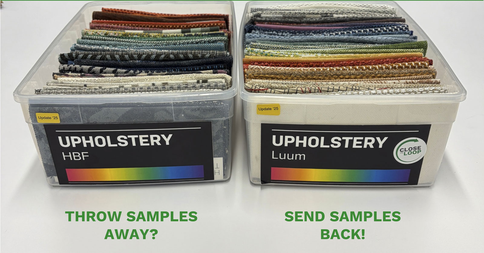 Throw samples away? Send samples back!